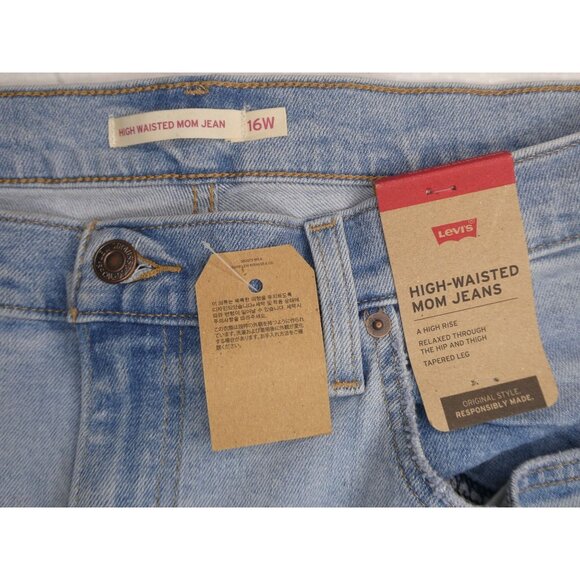 Levis Women's High-Wasted Mom‎ Jeans 16W M - Picture 3 of 5